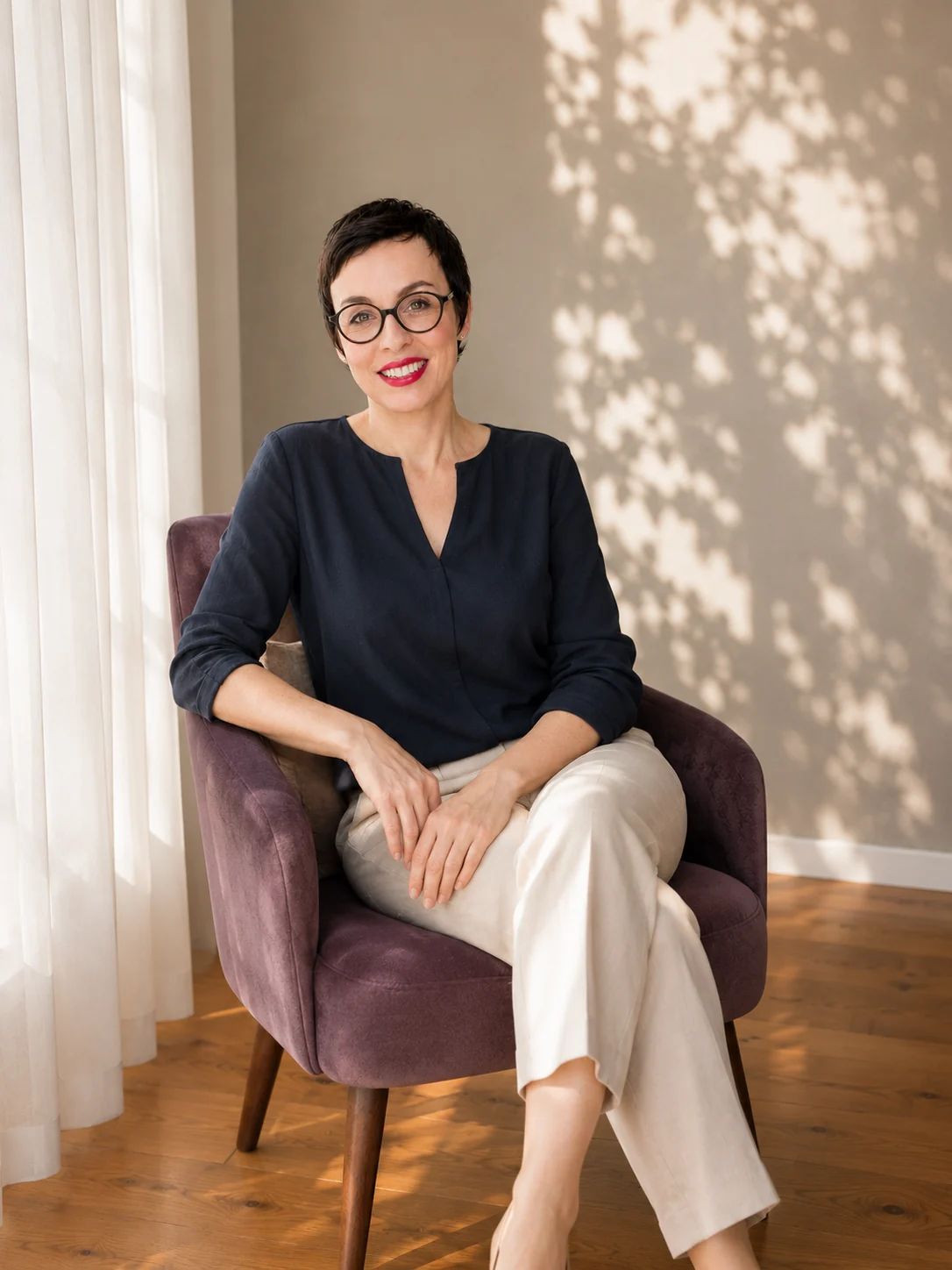 Katja Fesselmann, Heilpraktikerin für Psychotherapie in ihrer Praxis in Berlin-Schöneberg